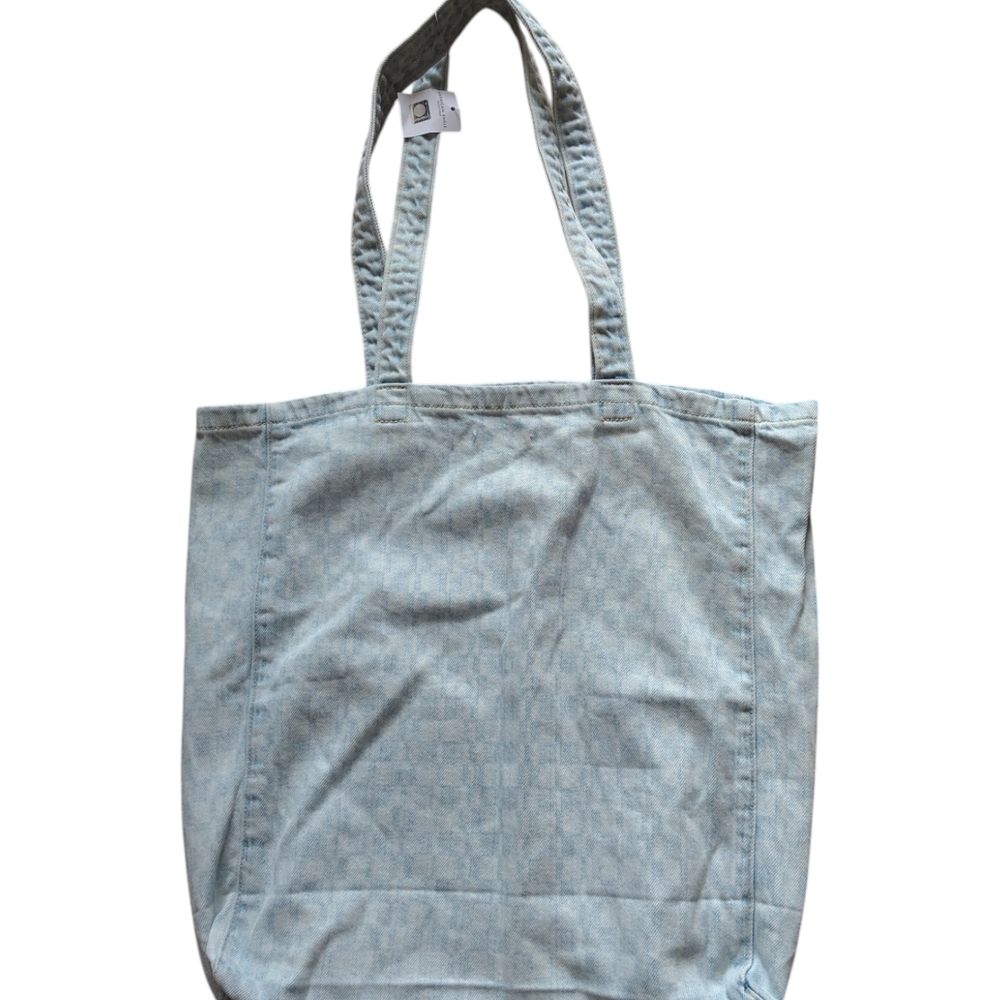 NWT Light Blue Tote Bag with Smiley Face American Eagle - Picture 2 of 2
